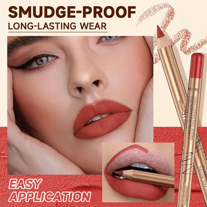 🔥Solange der Vorrat reicht 50% Rabatt!🎉12-farbiges, wischfestes Lipliner-Stift-Set