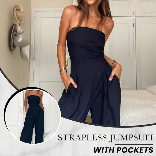 💞Was soll ich morgen anziehen?💞Ärmelloser Jumpsuit mit Taschen