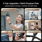 ✨4-in-1 Multifunktions-Selfie-Stick mit 360°-Drehung und Magnet