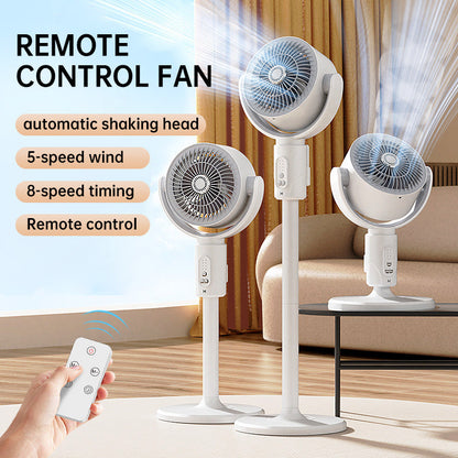 ✨Motor Standventilator, 20dB sehr leiser Ventilator, 30m Wurfweite, 2465m³/h Luftvolumen, Fan mit Fernbedienung & Kühlung