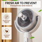 ✨Motor Standventilator, 20dB sehr leiser Ventilator, 30m Wurfweite, 2465m³/h Luftvolumen, Fan mit Fernbedienung & Kühlung