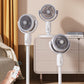 ✨Motor Standventilator, 20dB sehr leiser Ventilator, 30m Wurfweite, 2465m³/h Luftvolumen, Fan mit Fernbedienung & Kühlung