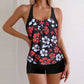 Zweiteiliges Damen-Tankini-Set mit Print