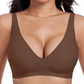 Leopard‑BH für Damen, bügelfrei｜3D‑Stützung, Memory‑Schaum, formend S‑5XL