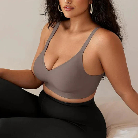Bequemer, bügelloser, nahtloser Push-Up-BH für Damen