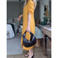 Was soll ich morgen anziehen?💕Maxikleid mit seitlichem Schlitz und Knopfleiste für Damen