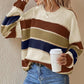 Was soll ich morgen tragen?💕Women's Loose Striped Long-Sleeve Sweater