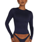 Was soll ich morgen anziehen?💕Slim Fit T-Shirt mit Rundhalsausschnitt und langen Ärmeln für Damen