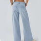 Was soll ich morgen anziehen?🌟Damenmode Wide Leg Jeans mit Taschen