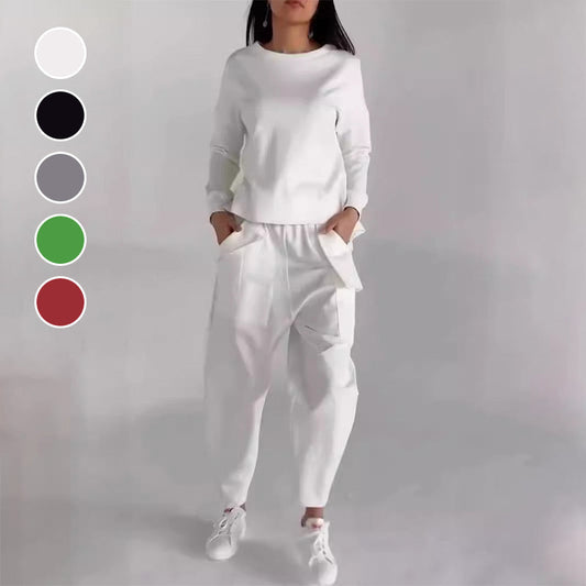 Was soll ich morgen anziehen?💕Sportlich legerer Damenanzug mit mehreren Taschen