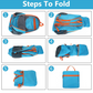 🌧️ Faltbarer, wasserdichter Campingrucksack – Leichter, tragbarer Outdoor-Reiserucksack⛺