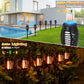 96 LED Solar-Gartenlampe – Feuerfackel-Design mit Bewegungssensor für Garten & Terrasse 🌞🏡