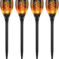 96 LED Solar-Gartenlampe – Feuerfackel-Design mit Bewegungssensor für Garten & Terrasse 🌞🏡