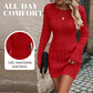 Cable Knit Bodycon Mini Sweater Dress