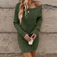 Cable Knit Bodycon Mini Sweater Dress
