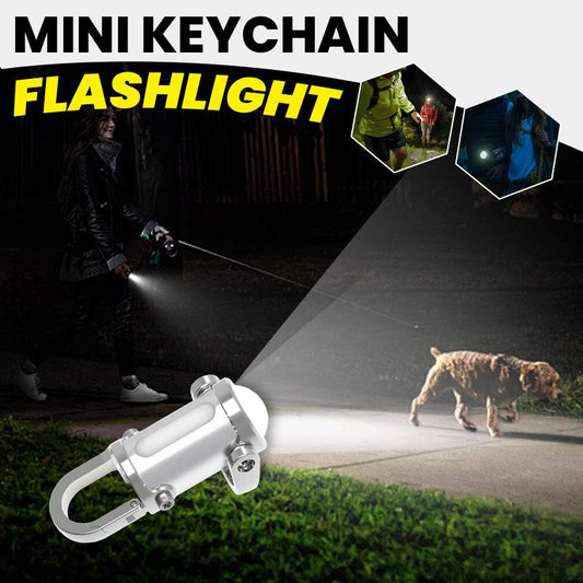 🔥Rea på topp🔥 1200LM Superljus Mini Nyckelringsficklampa Vattentät