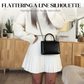 Elegantes A-Linien-Minikleid mit betonter Taille