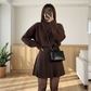 Elegantes A-Linien-Minikleid mit betonter Taille