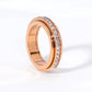 Drehbarer Ring, plattiert mit 18-karätigem Roségold und Sternenhimmelmuster