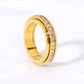 Drehbarer Ring, plattiert mit 18-karätigem Roségold und Sternenhimmelmuster