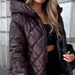 Stylische Damen-Winterjacke mit Reißverschluss