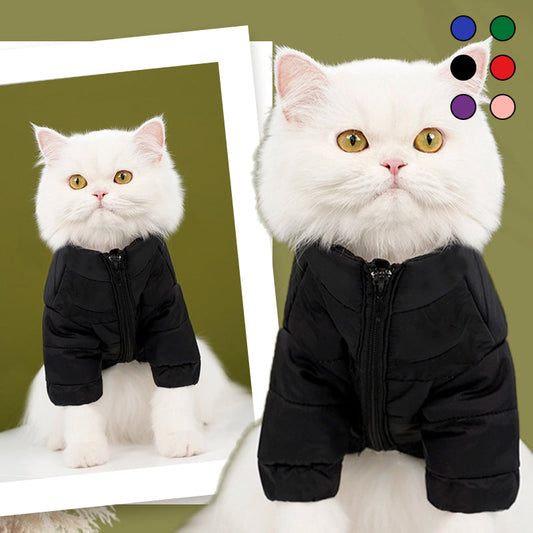 🔥50% Rabatt im Weihnachtsschlussverkauf🔥 Warme Jacke mit Reißverschluss für Hunde und Katzen