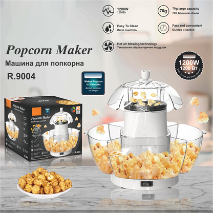 🍿66% Rabatt⚡1200W Heißluft-Popcornmaschine – Gesunde, schnelle Snacks für Filmabende