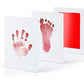 🔥No-clean Abdrucktisch + Rahmen - kann für Baby- und Haustier-Hand- und Fußabdrücke verwendet werden Topographie👣