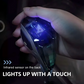 Pommeau de levier de vitesse universel à LED tactile