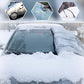 Universelle Windschutzscheiben-Sonnenblende für Autos, magnetische Schneeschutzvorrichtung aus Oxford-Stoff, Frostschutz im Winter, reflektierender Streifen für den Rückspiegel bei Nacht