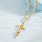 ⏰AUJOURD'HUI SEULEMENT – 1 ACHETÉ, 1 OFFERT !✝️Collier crucifix doré