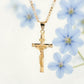 ⏰AUJOURD'HUI SEULEMENT – 1 ACHETÉ, 1 OFFERT !✝️Collier crucifix doré