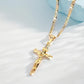 ⏰AUJOURD'HUI SEULEMENT – 1 ACHETÉ, 1 OFFERT !✝️Collier crucifix doré