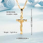 ⏰AUJOURD'HUI SEULEMENT – 1 ACHETÉ, 1 OFFERT !✝️Collier crucifix doré