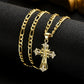 ⏰AUJOURD'HUI SEULEMENT – 1 ACHETÉ, 1 OFFERT !✝️Collier crucifix doré