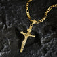⏰AUJOURD'HUI SEULEMENT – 1 ACHETÉ, 1 OFFERT !✝️Collier crucifix doré