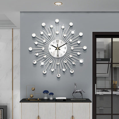 ✨🕰️ 50 % Rabatt ⚡ Kreative Strass-Wanduhr – Leise, minimalistischer Luxus für Wohnzimmer, Esszimmer und Eingangsbereich! 💎🏡