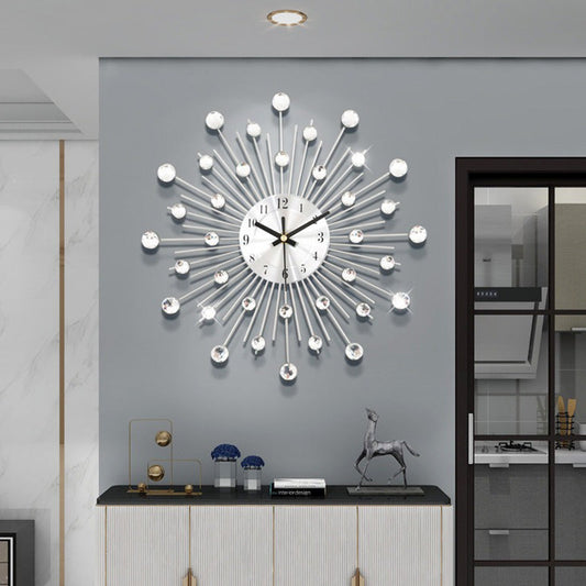 ✨🕰️ 50 % Rabatt ⚡ Kreative Strass-Wanduhr – Leise, minimalistischer Luxus für Wohnzimmer, Esszimmer und Eingangsbereich! 💎🏡