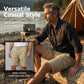 RABATT! Leichte Cargoshorts – Atmungsaktives Material, knielang. Sichere Taschen für Handy und Schlüssel. Bequem den ganzen Tag. ✅☀️