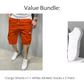 RABATT! Leichte Cargoshorts – Atmungsaktives Material, knielang. Sichere Taschen für Handy und Schlüssel. Bequem den ganzen Tag. ✅☀️