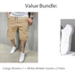 RABATT! Leichte Cargoshorts – Atmungsaktives Material, knielang. Sichere Taschen für Handy und Schlüssel. Bequem den ganzen Tag. ✅☀️