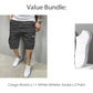 RABATT! Leichte Cargoshorts – Atmungsaktives Material, knielang. Sichere Taschen für Handy und Schlüssel. Bequem den ganzen Tag. ✅☀️
