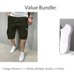 RABATT! Leichte Cargoshorts – Atmungsaktives Material, knielang. Sichere Taschen für Handy und Schlüssel. Bequem den ganzen Tag. ✅☀️