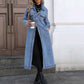 【Veste en jean longue】—— Boutonnée pour l'élégance, déboutonnée pour un style décontracté : une pièce qui vous permettra d'affirmer votre style au printemps et en automne ! 🤠💙✨