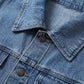 【Veste en jean longue】—— Boutonnée pour l'élégance, déboutonnée pour un style décontracté : une pièce qui vous permettra d'affirmer votre style au printemps et en automne ! 🤠💙✨