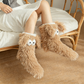 💗LETZTER TAG DES SALE – 50 % RABATT⚡ÜBER 50.000 VERKAUFT💕Plüsch-Hausschuhe für Damen, Socken, Bodensocken, Winter, für zu Hause, dick, mit Fleece gefüttert, rutschfest, Plüsch-Schneesocken für Erwachsene, Schuhüberzüge