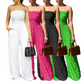 Strapless Crinkle Wide-Leg Jumpsuit