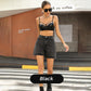 Klassische, einfarbige Damen-Shorts mit hohem Bund