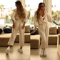 Was soll ich morgen anziehen?🌟 Bequemer Casual Jumpsuit mit Kapuze für Freizeit & Zuhause