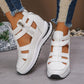 Bequeme und leichte Keilsandalen mit seitlichem Reißverschluss – stylisch und vielseitig.